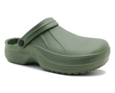 Womens Lightweight Wide Fit Clogs EVA Slip On Garden Adjustable Strap Nurse Clog