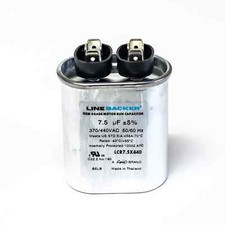 Supco Capacitor Oval Run 7.5 uf mfd 370/440 Volts for HVAC Motors