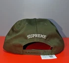 Chapeau olive logo brisé Supreme 