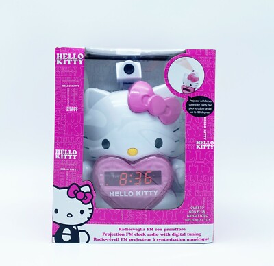 Radiowecker mit Hello Kitty Projektor + Digitales UKW-Radio