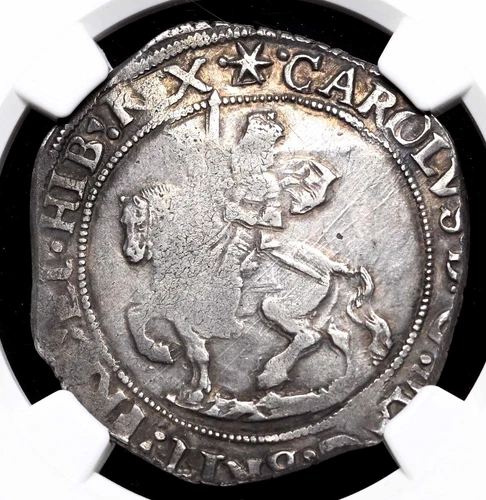 ENGLAND. Charles I, 1625-1642. Hammered Silver Halfcrown, S-2776, NGC VF30