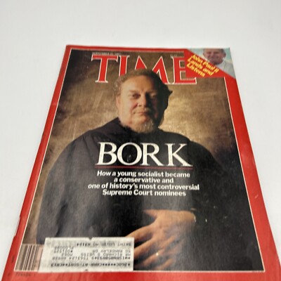 Time Magazine September 21, 1987 BORK