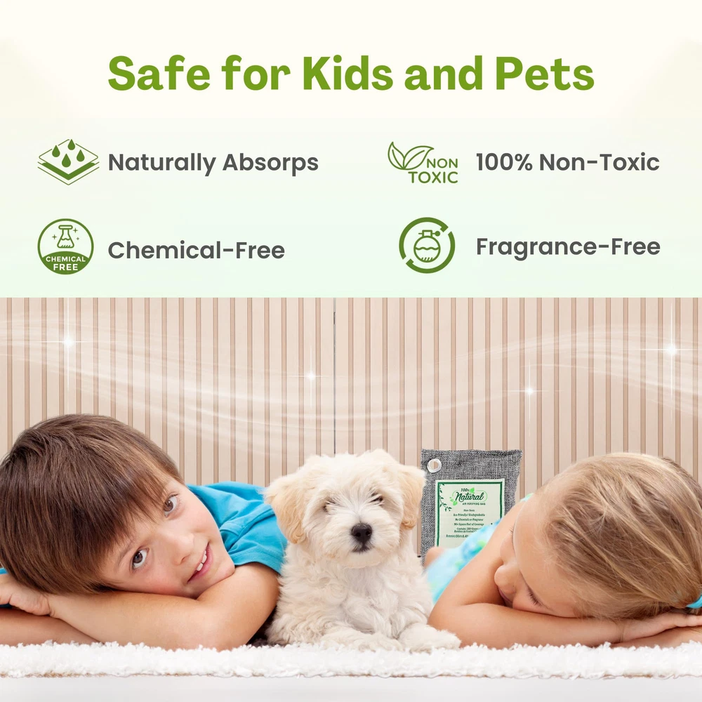 Air Purifier Bags with Activated (Purifying Pack of 4) | Natural Air Freshene...