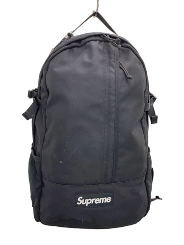Sac à dos Supreme nylon noir 18ss occasion