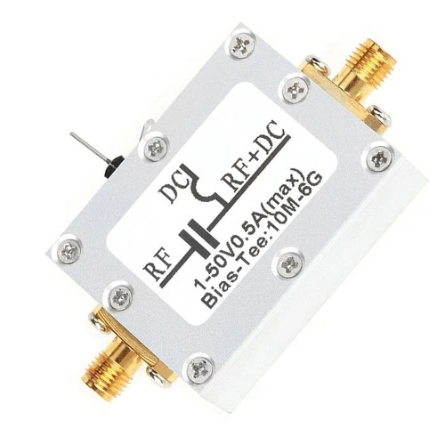 10MHz-6GHz Bias Tee 10MHz-6GHz Broadband Radio Frequency Microwave Coaxial Bias