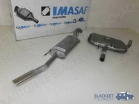 Imasaf Auspuffset Mitteltopf+Endtopf für VW Passat 35I+Variant 2.8 VR6 1991-1993