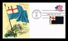 US COVER FLAGS ON PARADE BUNKER HILL FLAG FIRST DAY ISSUE COMBO KMC VENTURE