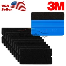 3M Blue Squeegee Applicator Tool Replaceable Felt Edge Tips x10pcs Felt Kit Set