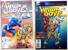 Hawk & Dove Lot of 2 #3, 7 (2012) DC Comics 5th Series Comic Books