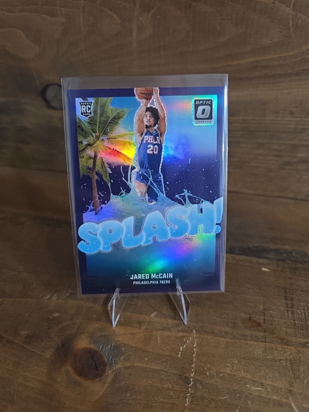 2024-25 Panini Donruss Optic - Purple Holo Splash! Jared McCain #3 (RC)