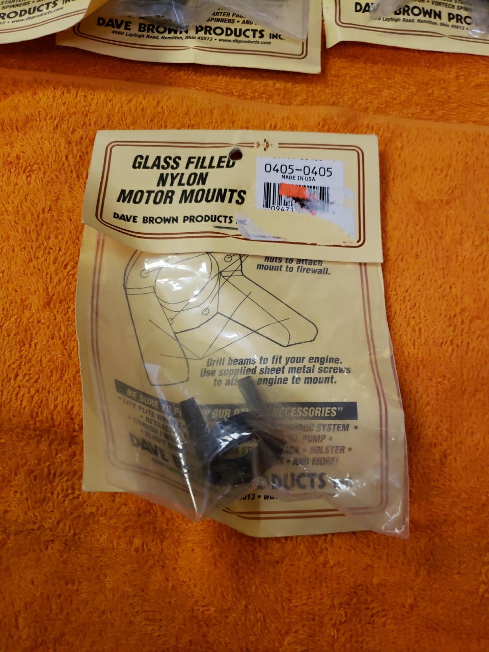 Dave BROWN Glass Filled Nylon Motor Mount For Cox .049 -  0405-0405 - New - P26