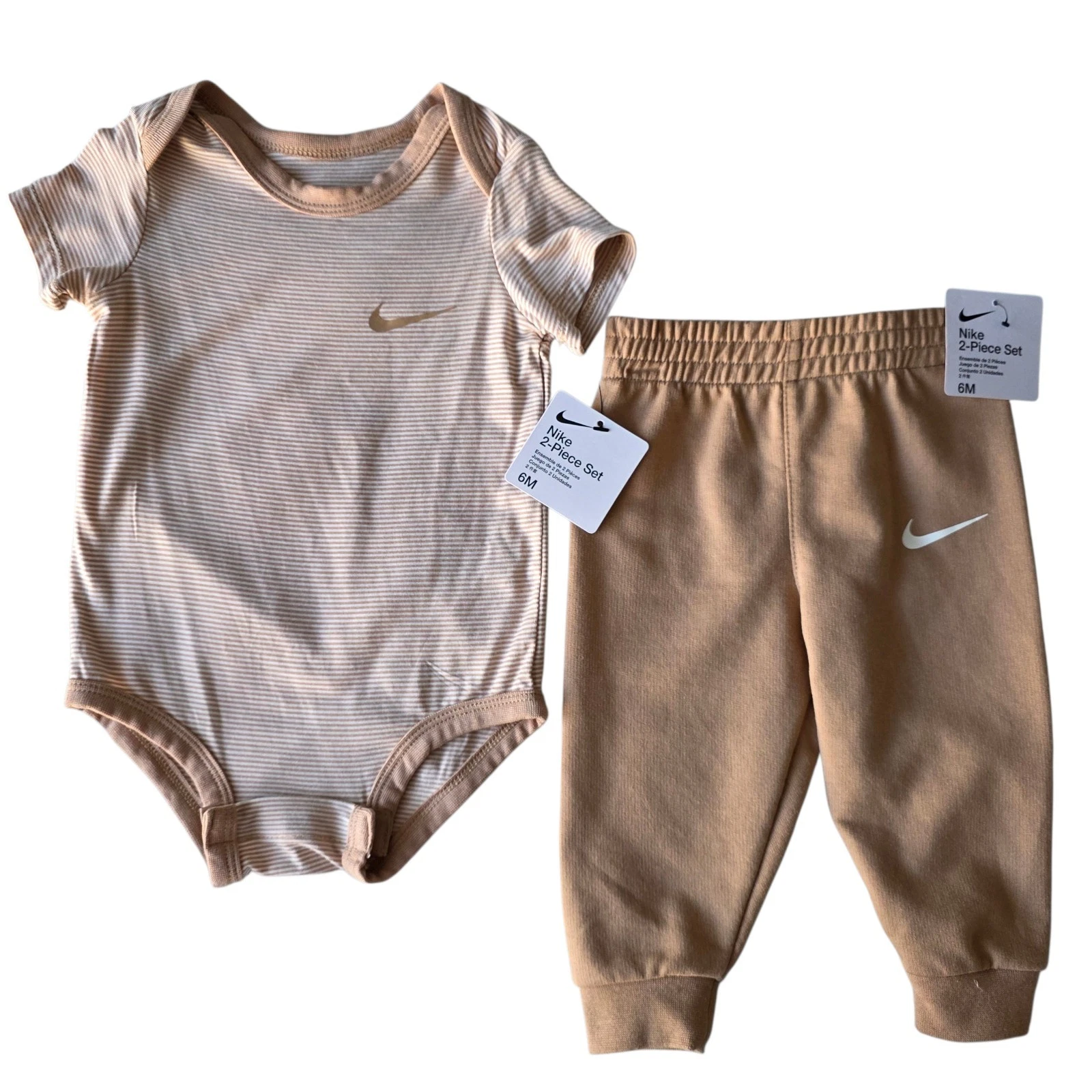 2 Piece Nike Outfit, Size 6 Months (fits 15-18 lbs) Brown, Unisex
