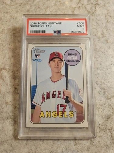 2018 Topps Heritage Shohei Ohtani Rookie PSA 9 #600 low pop