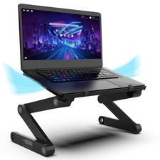 WorkEZ Adjustable Laptop Stand for Desk, Adjustable Height Laptop Stand, Ergo...