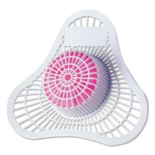 HOSPECO 1901 Health Gards Urinal Screen - Cherry Scent/White/Pink (1-Dozen) New