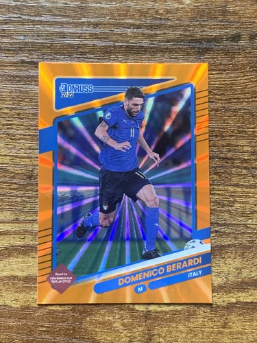 2021-22 Panini Donruss Road to Qatar Domenico Berardi Orange Holo #128