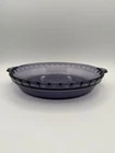 Pyrex 229 Crimped Deep Dish Pie Plate 9.5" Amethyst Purple Handled Vintage