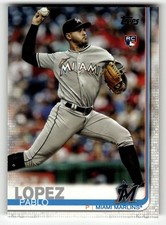 2019 Topps Pablo Lopez #151 Miami Marlins ROOKIE CARD BEAUTY!. rookie card picture