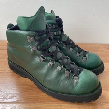 Danner Mountain Light ‘Golf’ Green Leather Boots Size 13 US - Made in USA - RARE