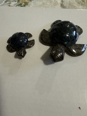 Handcut 2 Turtle Stones