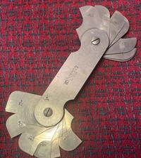 Vintage The L.S. Starrett Large Radius Gage Fillet Gage Machinist Tool USA 🇺🇸