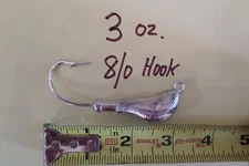 10 3 oz Banana Jigs 8/0 Mustad XX STRONG Big Game Saltwater Hook T&A JIGS