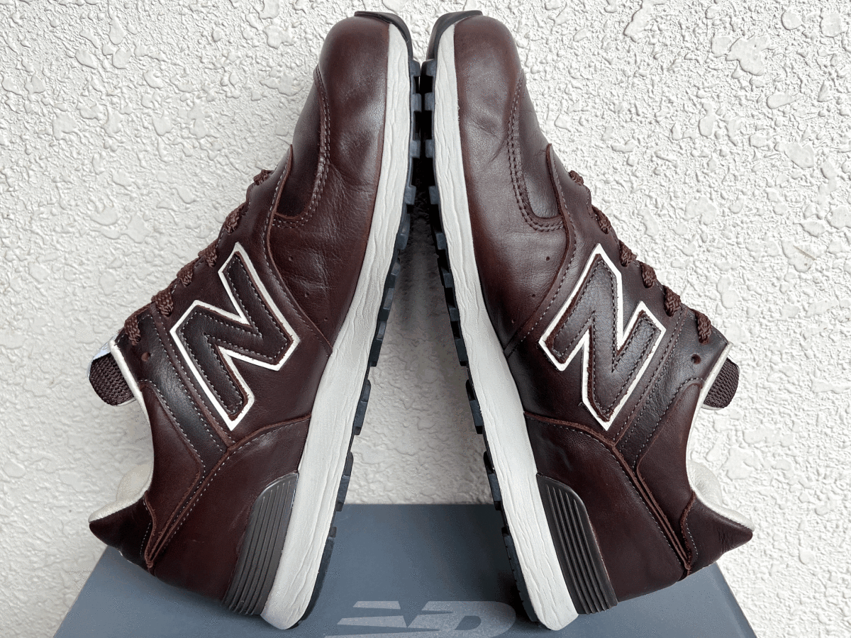 UK製 フルグレインレザー M576CBB BROWN US8.5