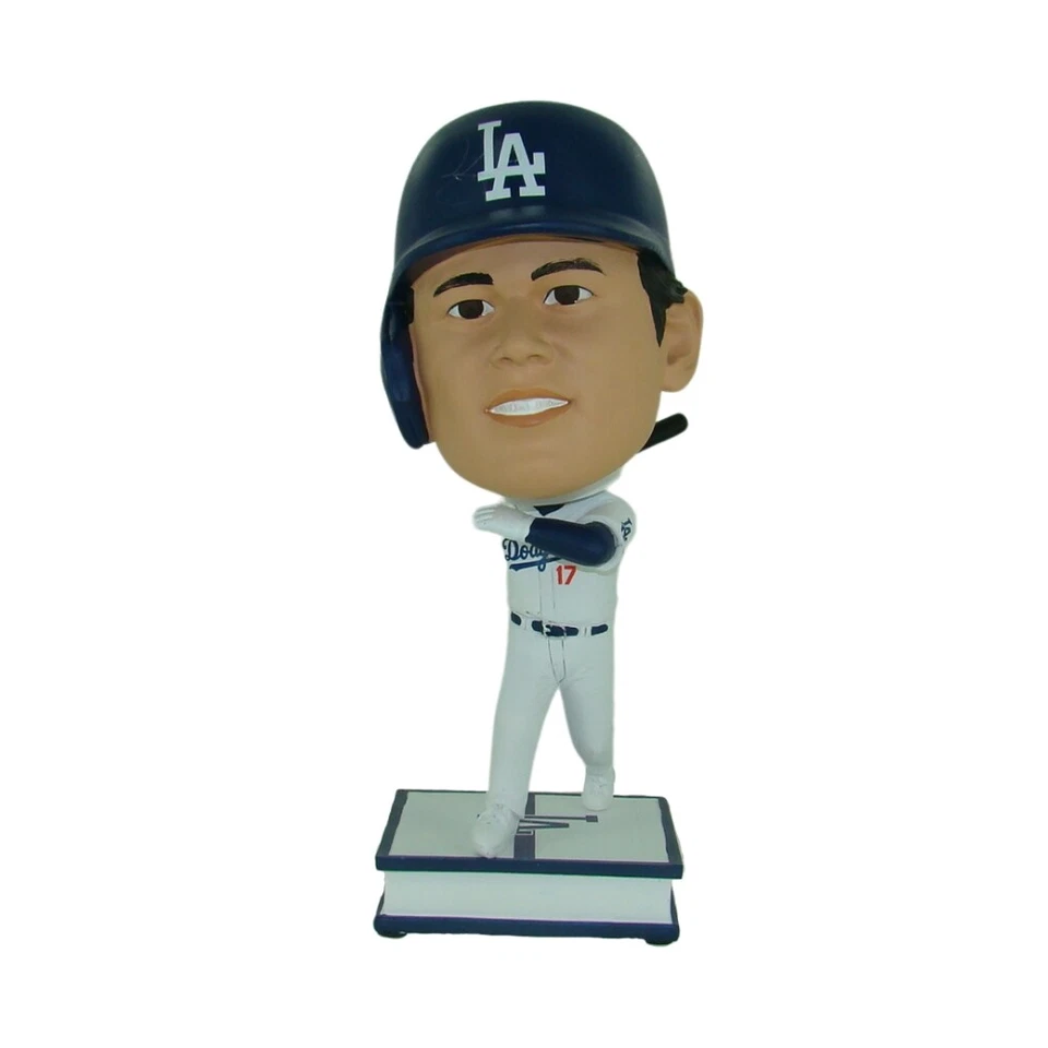 Shohei Ohtani Muñeca Cabeza Bobble Cabeza Bobble Blanca Grande 10.5" Dodgers de Los Ángeles Foto 4 de 4