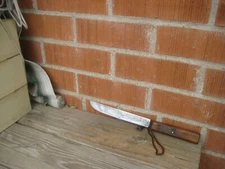 1900s Antique 7 1/2" Blade ** NICHOLS BROS. *** Carbon Slicing Carving Knife USA