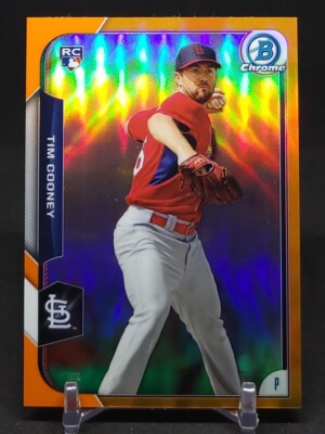 2015 Bowman Chrome Tim Cooney Rookie RC Orange Refractor /25 #177 Cardinals