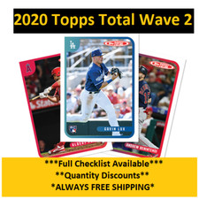 2020 Topps Total WAVE 2 Singles - YOU PICK - ALL CARDS AVAILABLE - FREE SHIPPING