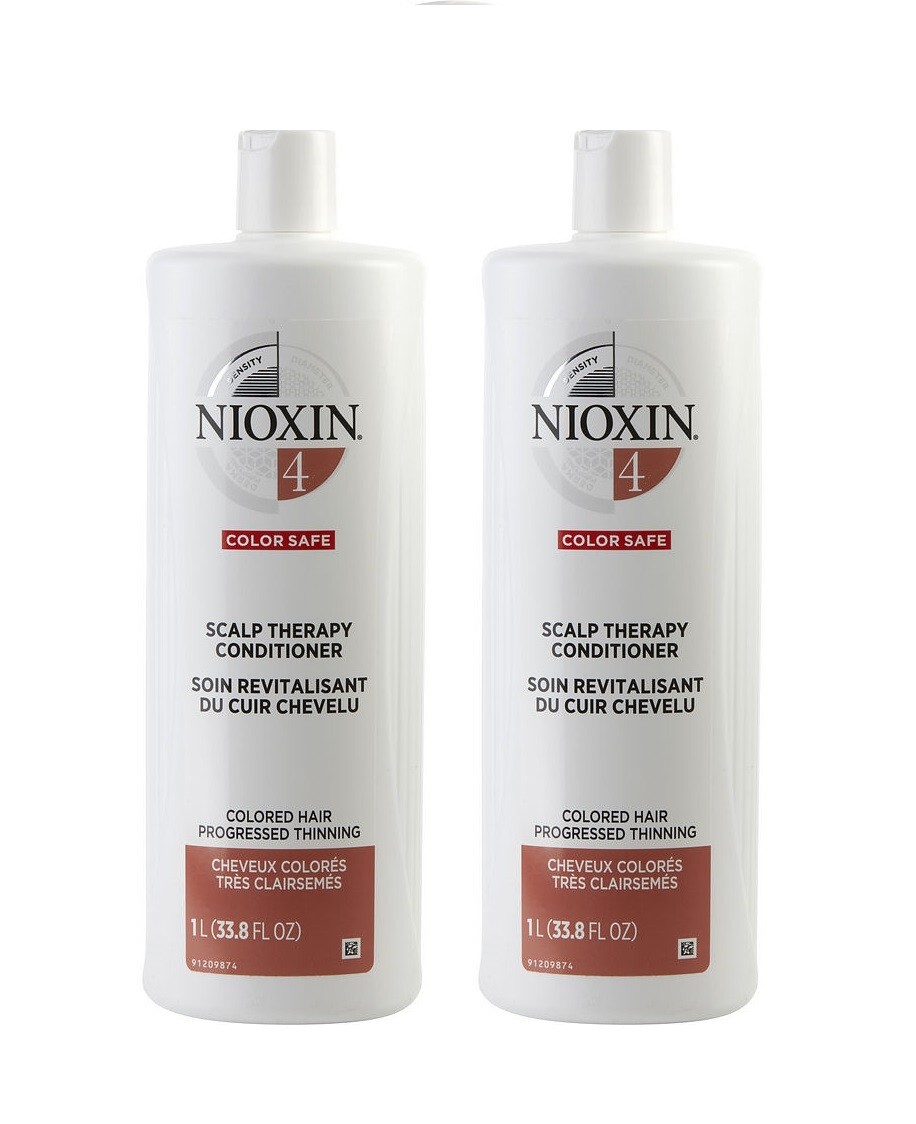 Кондиционер для ухода за кожей головы Nioxin System 4, 33,8 унции / 1 литр, аутентичный (2 упаковки)