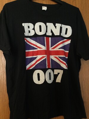 James Bond - Bond 007 - British Flag - Black - 3XL - Unbranded