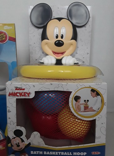 Mickey Mouse Bath Basketball Hoop & Water Swimmer Toddler Toys Disney - Picture 3 of 7