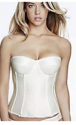 DOMINIQUE 6377 ivory bustier BRIDAL BRA 32B NWT Strapless Noemi