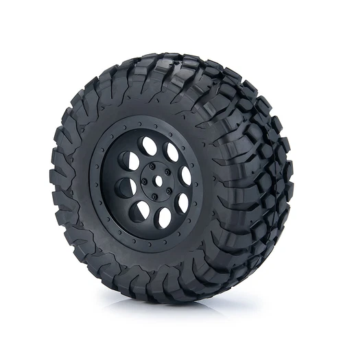 Llanta de goma para camión de recorrido corto 4 piezas 1:10 neumático para coche camión SLASH RC - Imagen 3 de 12