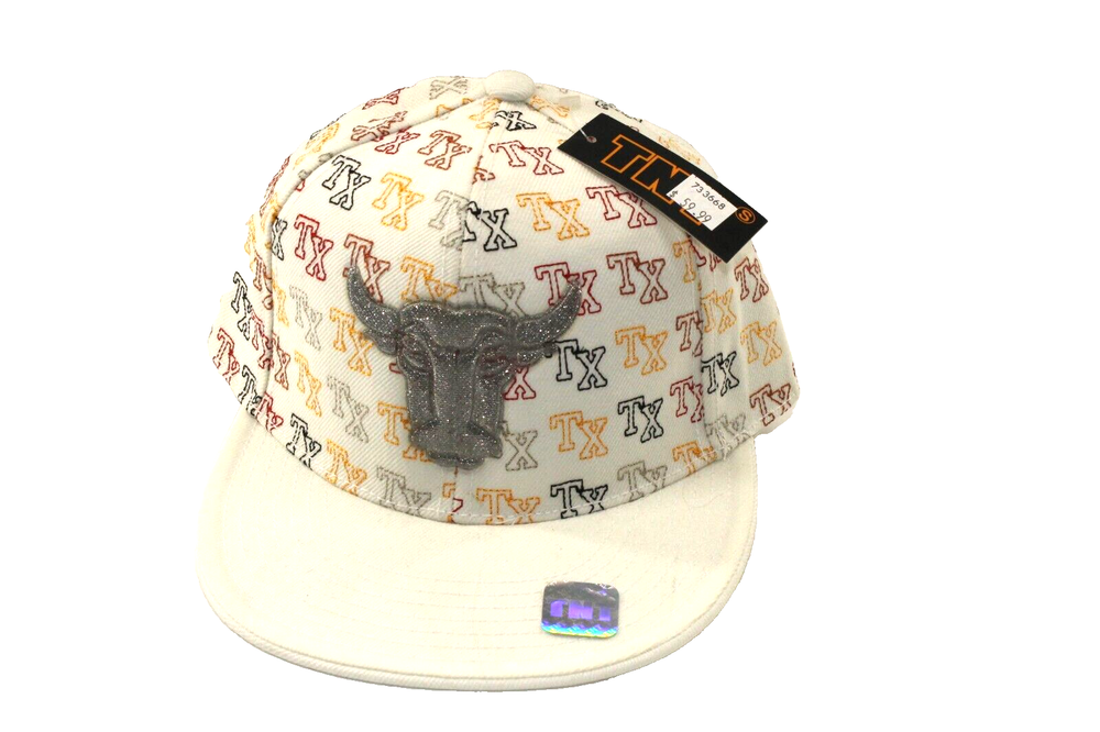 Licensed New with TAGS Gucci Style Size L/XL WHITE Texas Longhorns Football Hat