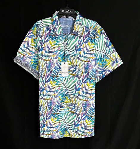 Robert Graham Men's Cedrick Short Sleeve Button Down Shirt - Woven Multi Pattern, X-Large - View #2