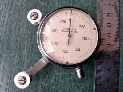 Rare Vintage Tensiometer 583P Dial Type 0-735 mN Russian ZCHZ Soviet USSR 80s