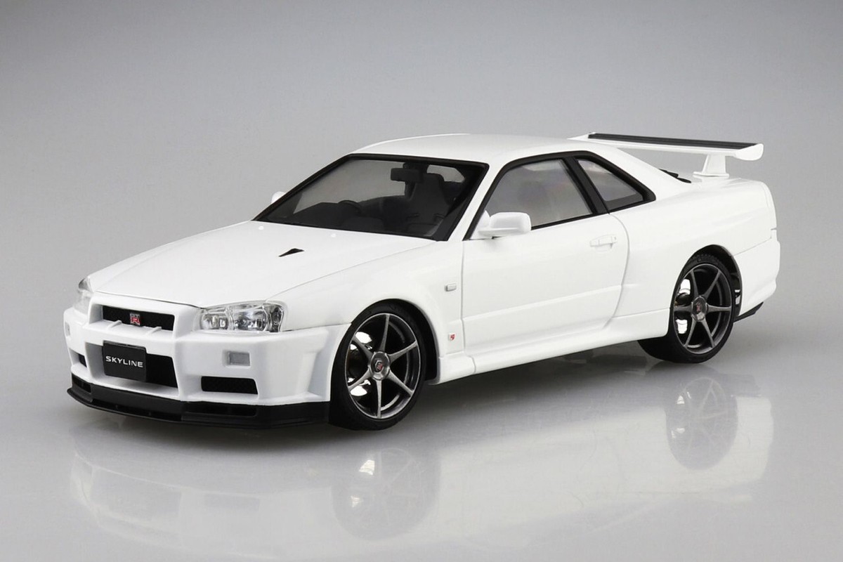 Aoshima 1/24 Nissan BNR34 Skyline GT-R V-spec II '00 White | eBay