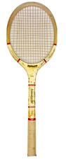 Vintage Bancroft Tennis Racquet Wood Racket USA Made Internationalist Collection