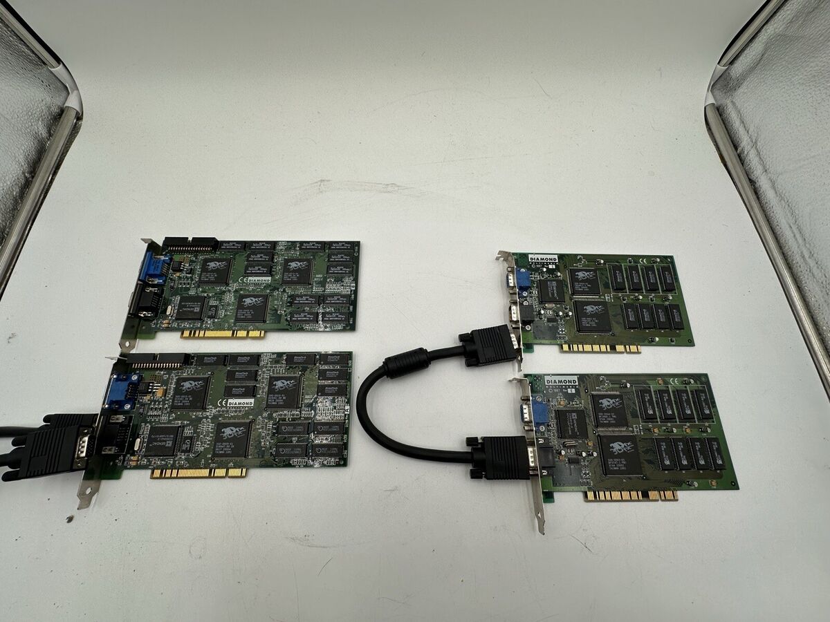 RARE LOT Voodoo 3DFX Diamond Monster 3d II PCI 12MB & 8MB + RARE LOT Voodoo 3DFX Diamond Monster 3d II PCI 12MB & 8MB +