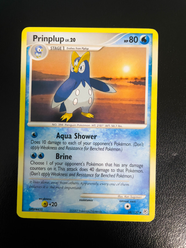 Prinplup 58/130 (Diamond & Pearl) - Uncommon - 2007 - Pokemon Card
