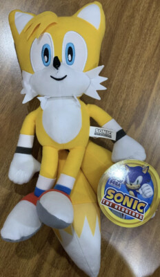 BRAND NEW! Large 12” Tails Sonic The Hedgehog Yellow Plush Stuffed Licensed  Toy