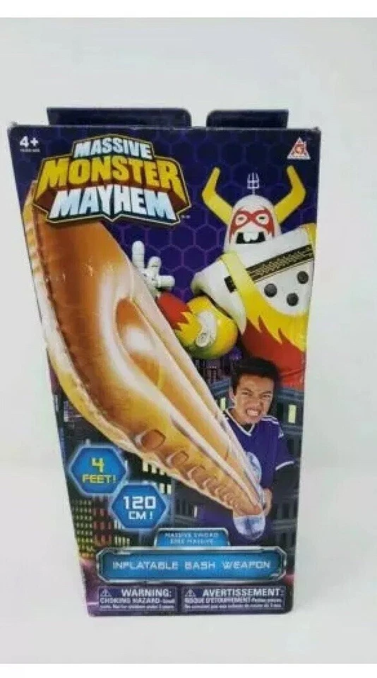 Massive Sword 4 Feet! Massive Monster Mayhem - Bash Toy - 2019 玩具奖 全新 全新带盒 — 第 2/4 张图片