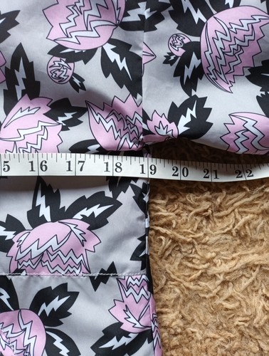 VANS Mercy Mujer Reversible Parka Abrigo Chaqueta Floral Rosa Negro Talla Pequeña S - Imagen 5 de 9
