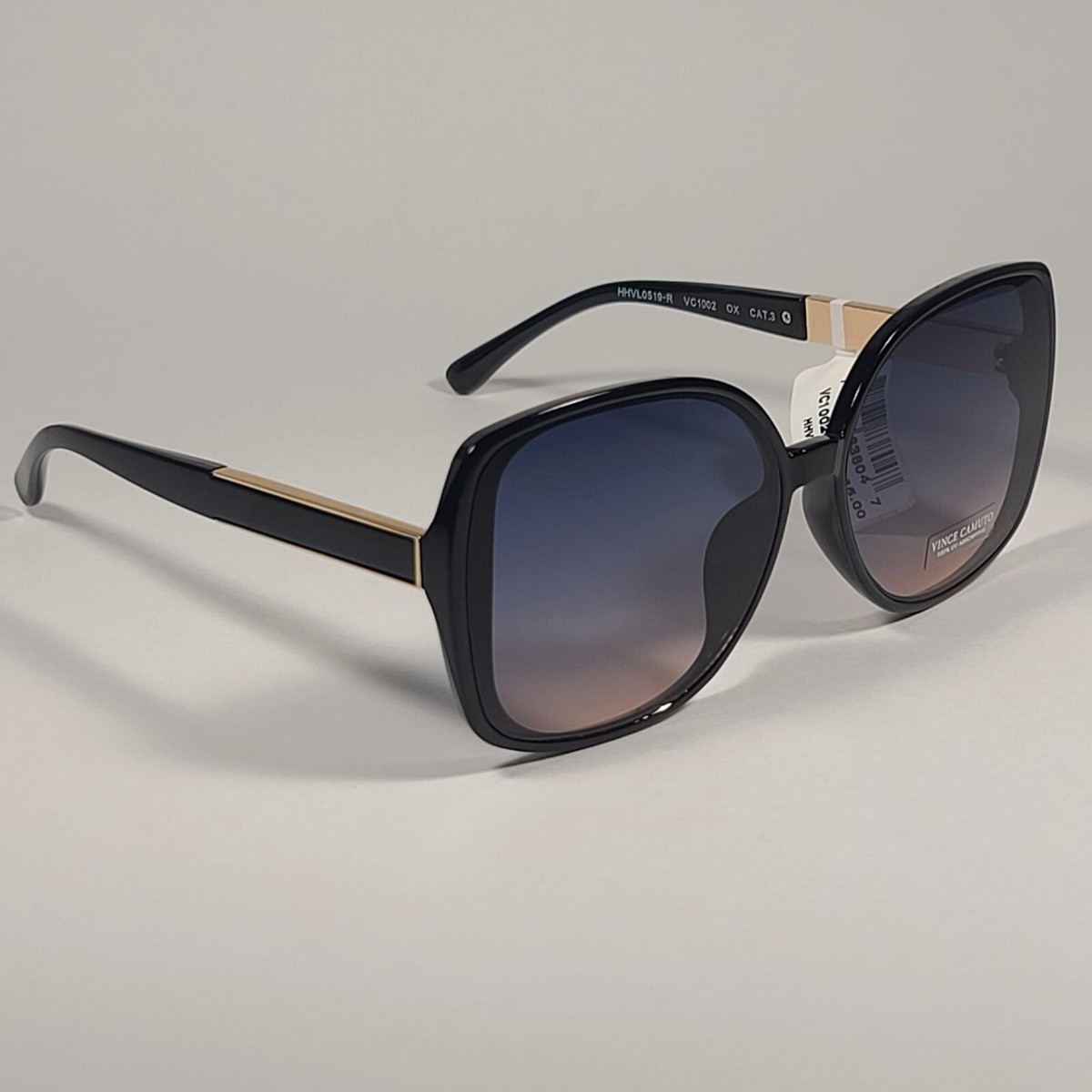Vince Camuto VC1002 OX Butterfly Sunglasses Black Gold Frame  display picture 1