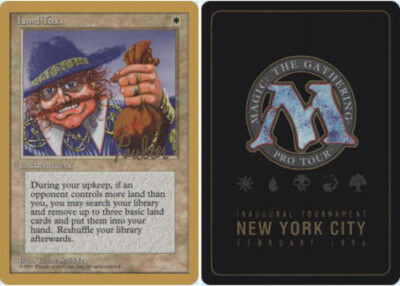 Land Tax - Preston Poulter - 1996 ~ Near Mint Pro Tour G MTG Magic UltimateMTG W