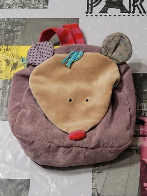 ECOLE ENFANT SAC A DOS CARTABLE MOULIN ROTY LES JOLIS PAS BEAUX SOURIS VIOLET 20 - Photo 1/2