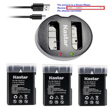 Kastar Battery Dual Charger for OEM Nikon EN-EL14 Battery Genuine MH-24 Charger